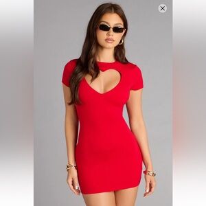Flirty vibes heart cutout bodycon mini dress from Windsor